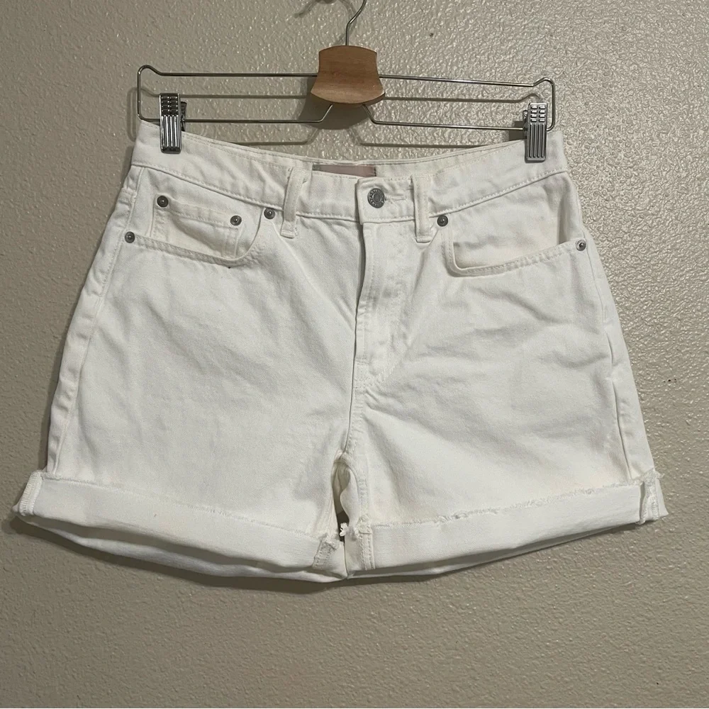 Everlane Relaxed White‎ Denim Short 27